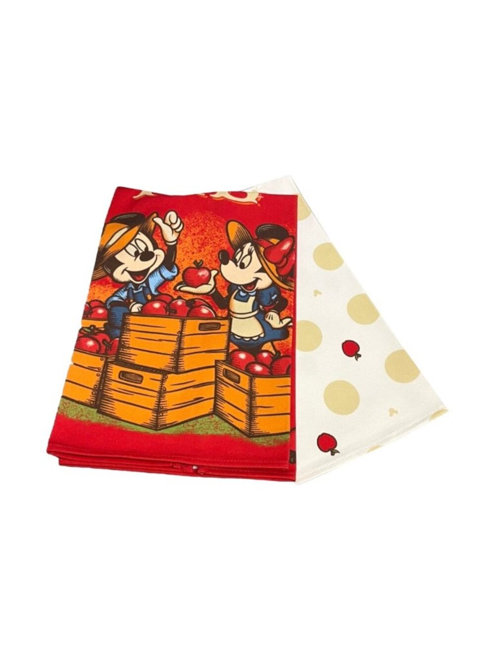 Disney Parks Epcot Food & Wine Festival Mickey Minnie Apples Dish Towel Set